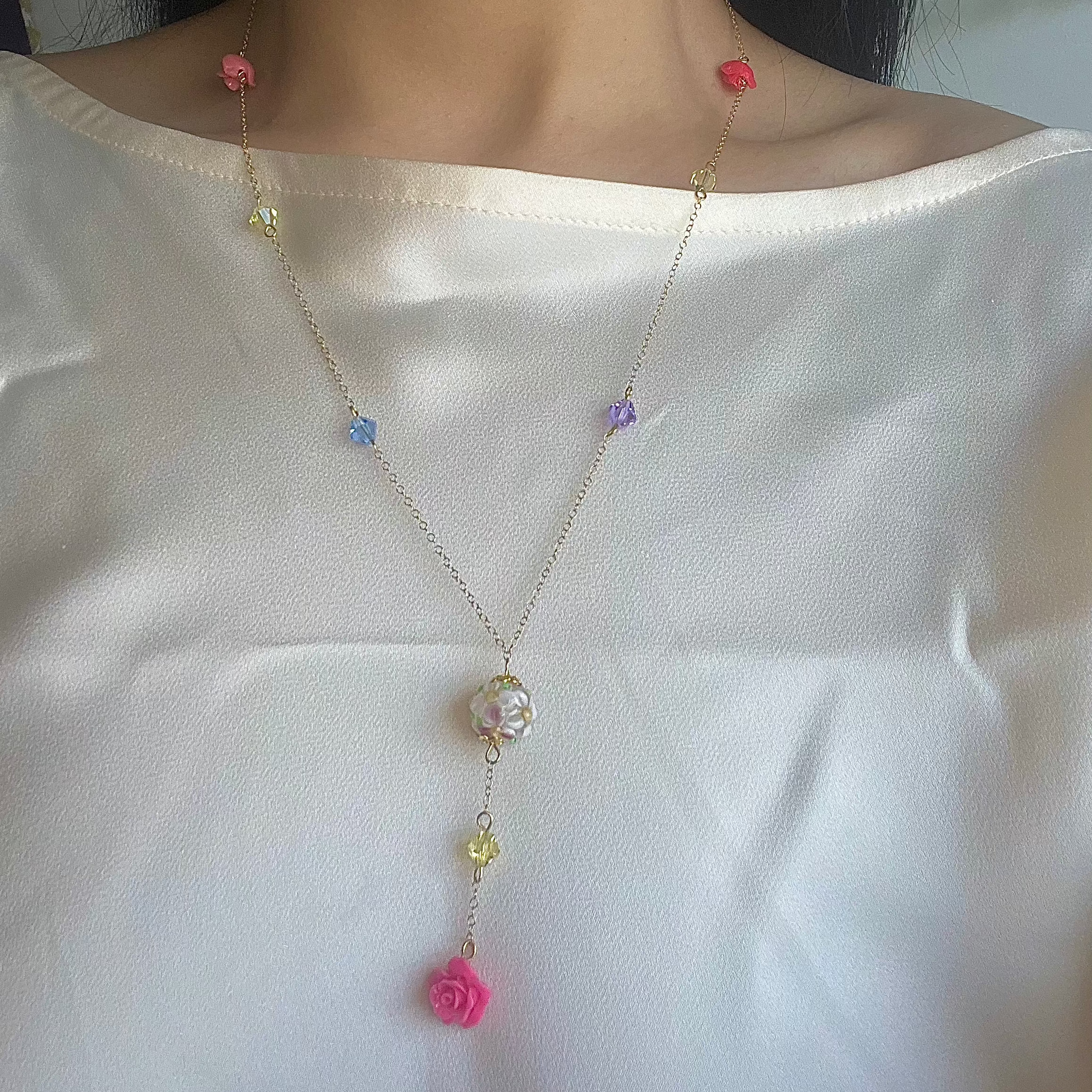 Blossom Lariat Necklace