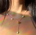 Aurelia Gold filled Pearl Lariat Necklace