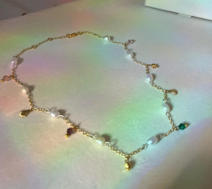Petite Gold filled Charm  Necklace