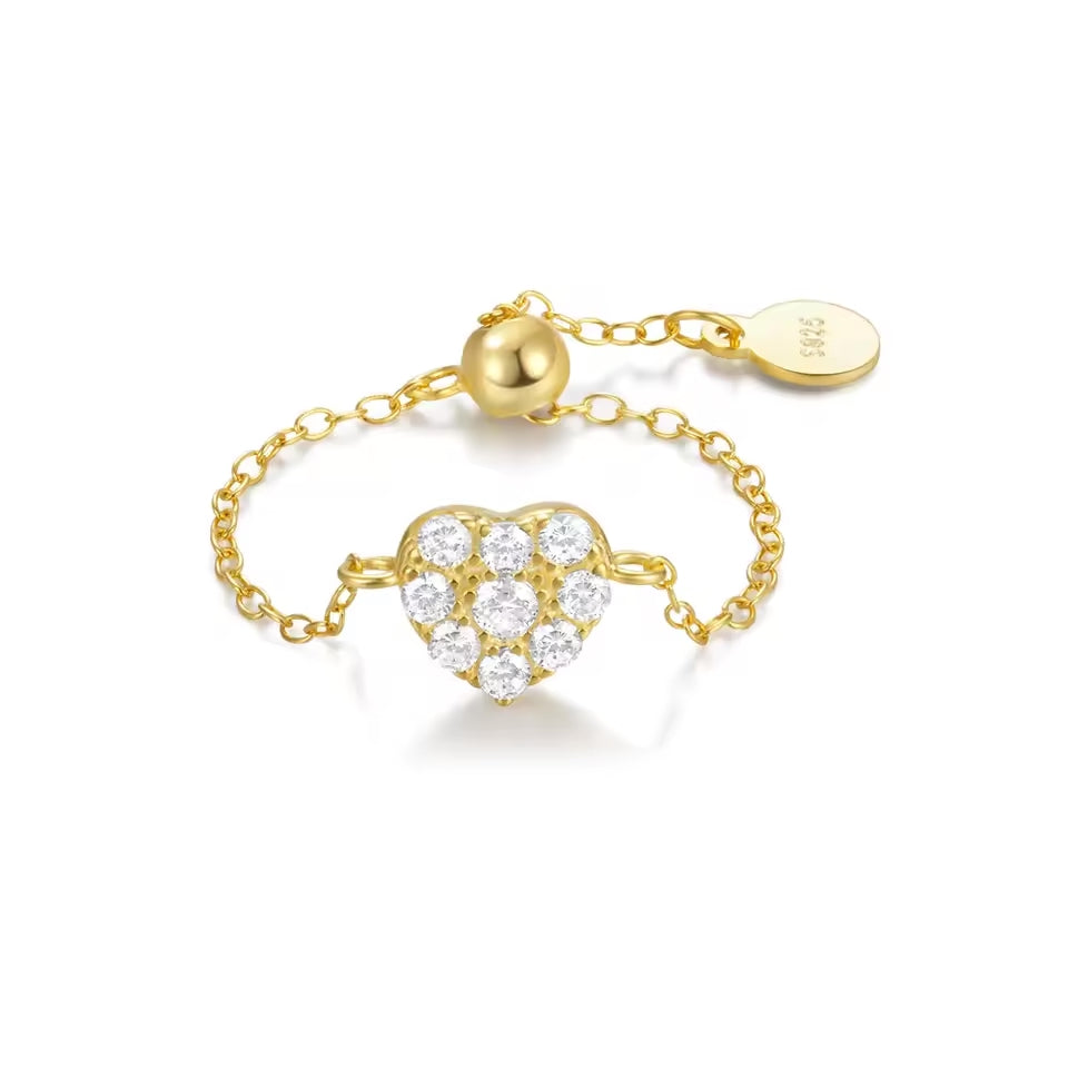 Zoya Heart Slider Ring